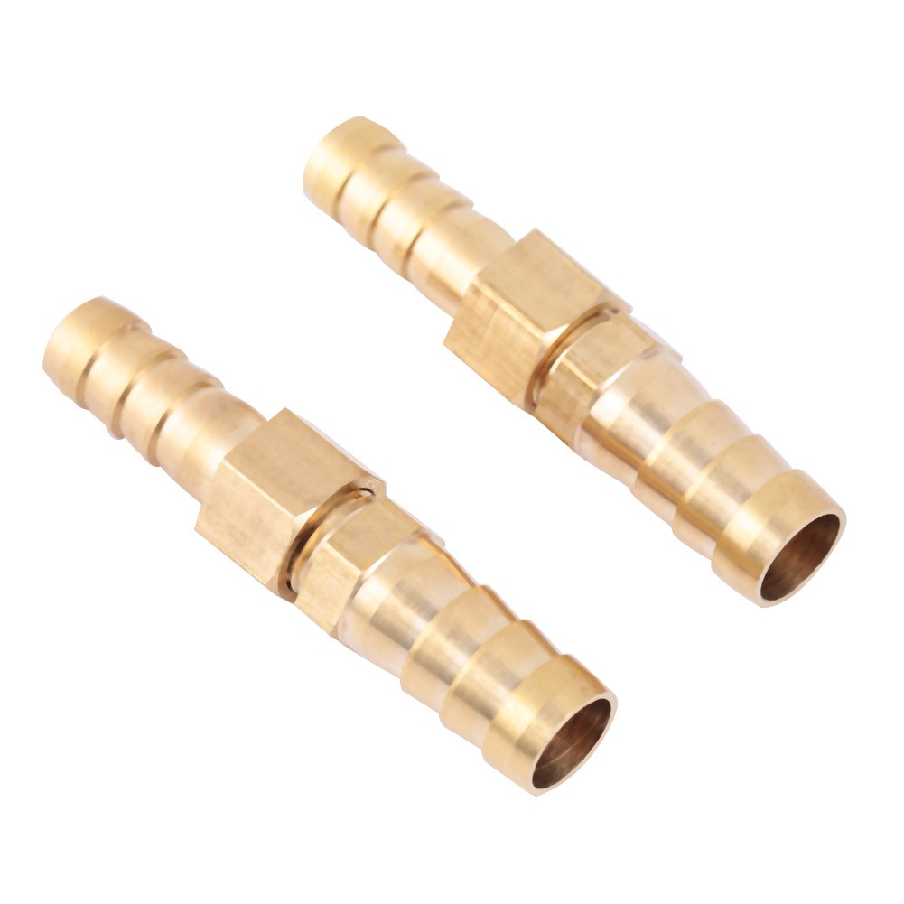 Brass Fitting Hose Barb Tail Reducer Reducing Plug Connector (8mm-10mm 2 Pcs)'