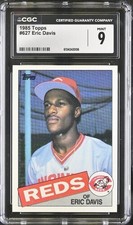Eric Davis RC Rookie 1985 Topps #627 CGC 9 Mint Cincinnati Reds