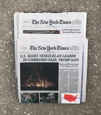 NEW YORK TIMES - SUNDAYS DEC 28, 2025 & JAN 4, 2026 (NYT -  TWO SUNDAY EDITIONS)