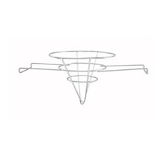 10  Fryer Filter Stand Holder Chrome Plated Steel 2 Handle Winco FF-10 Cone