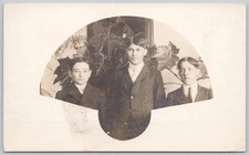 Young Boys in Suit Portrait Canada Real Photo Postcard RPPC