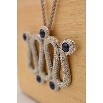 Atelier Swarovski Karl Lagerfeld Snake Necklace Cabochon Crystal