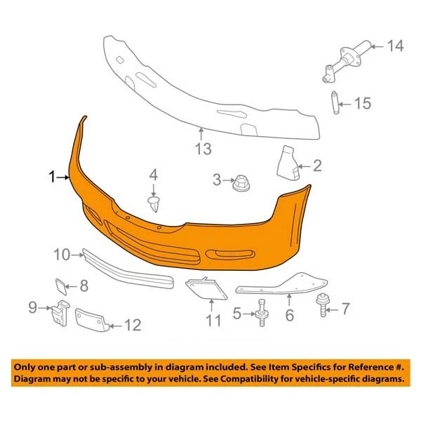 For 97-02 Z3 Front Bumper Cover Assy w/Park Sensor Holes BM1000125 51110307536 Foto 4 de 4