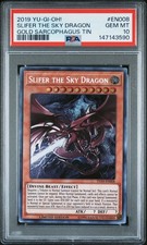 2019 YU-GI-OH GOLD SARCOPHAGUS TIN EN008 SLIFER THE SKY DRAGON PSA 10