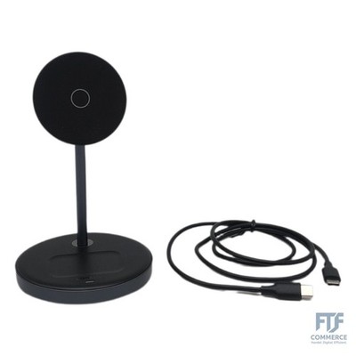 UGREEN MagFlow Qi2 15W iPhone Ladestation, 2 in 1 kabelloses Ladegerät MagSafe-K