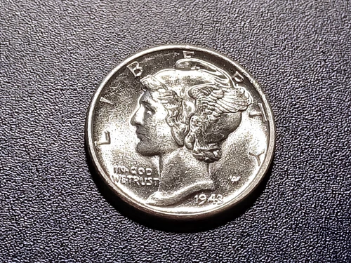 Choice BU 1943-D Mercury Dime