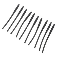 10Pcs Black Silicone Anti Slip Temple Tips for Glasses Comfortable Reusable Fit