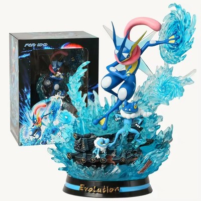 Greninja und Freunde 32 cm Statue Anime Figur Manga Pokemon japan kawai geschenk