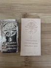5 oz hand poured silver bar, haylebug mint 5 oz