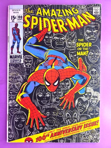 THE AMAZING SPIDER-MAN   #100  VG(LOWER GRADE)   1971  B&B  COMBINE SHIPPING