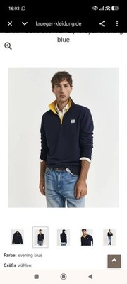Marke: GANT.Modell: Contrast Half-Zip Sweatshirt Gr Xl Reißverschlusskragen).