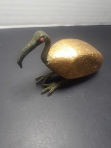 Carved Egyptian God Thoth Ibis Bird
