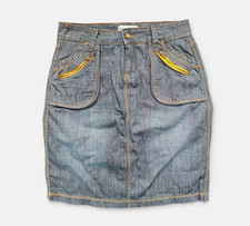 Y2K Juicy Couture Denim Mini Skirt Indie Slow Down Vintage M