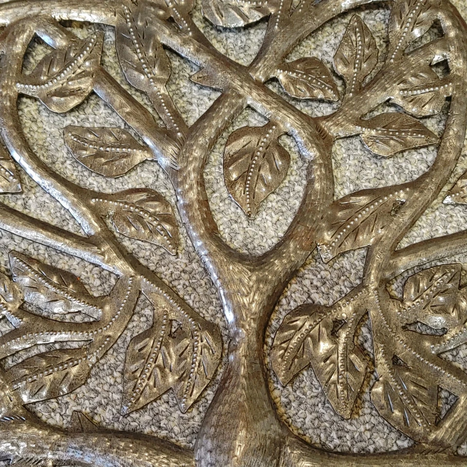 Arte de pared de metal Tree of Life 23,5" X 23" firmado por artista Foto 2 de 4