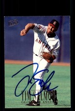 Signed Baseball Card Auto Tim Salmon 1996 Ultra #33 California Angels