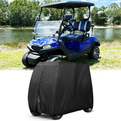 For Vivid EV Peak G Golf Cart Cover 4 Passenger Waterproof Outdoor Zipper Black