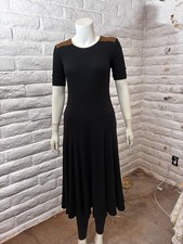 Ralph Lauren XS/TP Black  100% Cotton Faux Suede Shoulders/Zippers