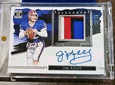 2023 Impeccable Jim Kelly Elegance 4 Color Patch 🔥On Card Auto /25 HOF Bills