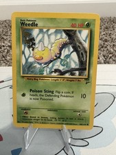 Pokemon Tcg Weedle Common Base Set 2 100/130 LP
