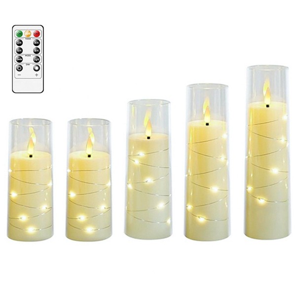 5 StüCk Flammenlose Led-Kerzen, Flackernde Kerzen, Batteriebetrieben, Roman8478-image