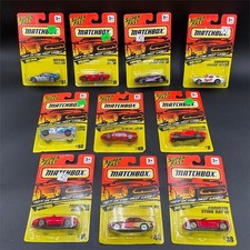 1993 Matchbox Super Fast Lot of 10 Cars New On Card Corvette Mustang BMW Viper
