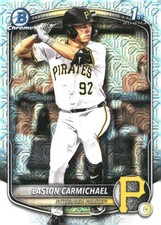2025 Bowman Draft #BDC-50 Easton Carmichael Chrome Mojo Refractor