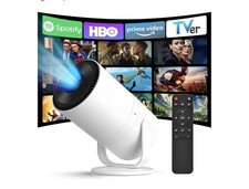 Mini Portable Projector with WiFi, Bluetooth  Android 12, Electric Focus 1080P