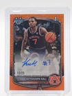 KEYSHAWN HALL 2025-26 BOWMAN U CHROME 1ST AUTO MEGA ORANGE MOJO /25 SSP Q3325