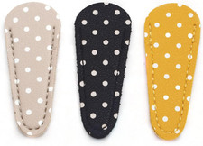 8 Pieces Embroidery Scissors Sheath Polka Dot Scissors Protective Cover Scissors