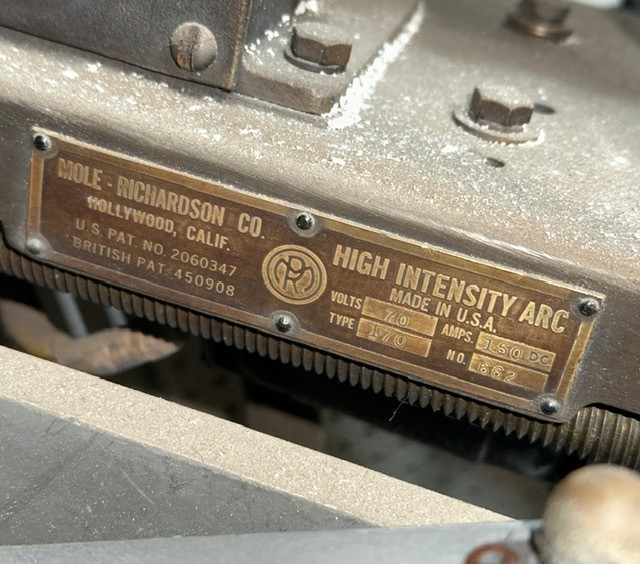 MGM Mole-Richardson Type 170 High Intensity Arc Spot Lamp 24" Fresnel Lens