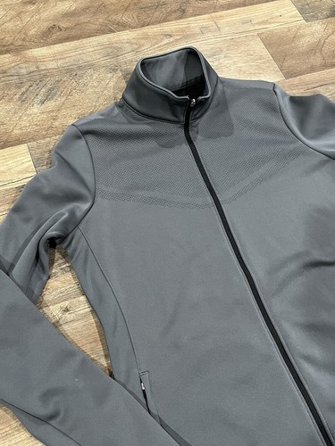 Giacca Nike Golf Dri-Fit full zip grigia foderata in pile fori per pollice donna grande - Foto 1 di 12
