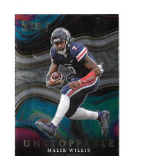MALIK WILLIS 2022 ***SELECT UNSTOPPABLE*** (ROOKIE) INSERT #US-MW  FREE SHIP!!!