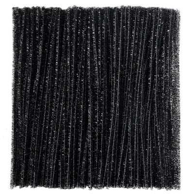 200 Stück glitzernde schwarze Pfeifenreiniger, dicke, flauschige Chenille-Stiele