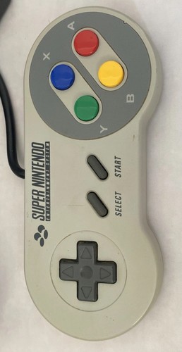 Super Nintendo (SNES) Official Wired Controller / Control Pad (SNSP-005) TESTED - Picture 2 of 10