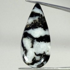 28.40Cts FINE 100 Natural Buffalo Turquoise Pear Cabochon 17X37X5MM