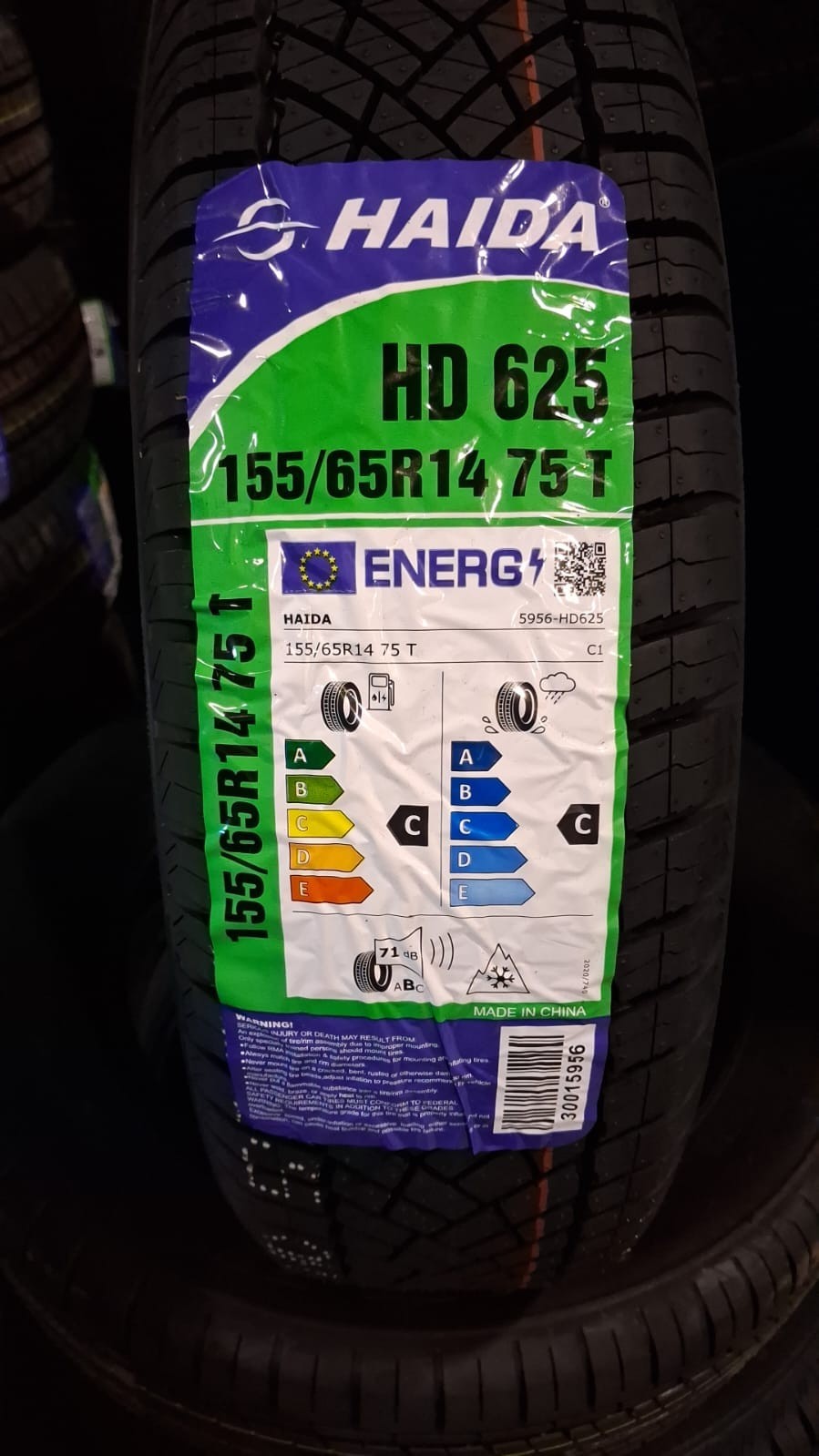 4 Pneumatici 4 stagioni 155/65R14 75T Haida HD625 DOT 2026 Nuovi - Miniatura 2