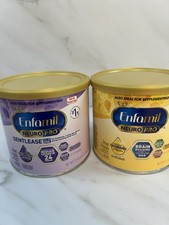 Lot of Enfamil NeuroPro Gentlease Brain Building Powder 7.2 oz Exp 2027