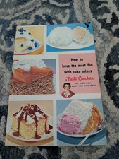 Vtg Betty Crocker Most Fun With Cake Mixes 1950s Retro MCM Cookbook Baking