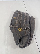 Wilson Optima Silver Series Baseball Glove Genuine Leather RHT Black READ