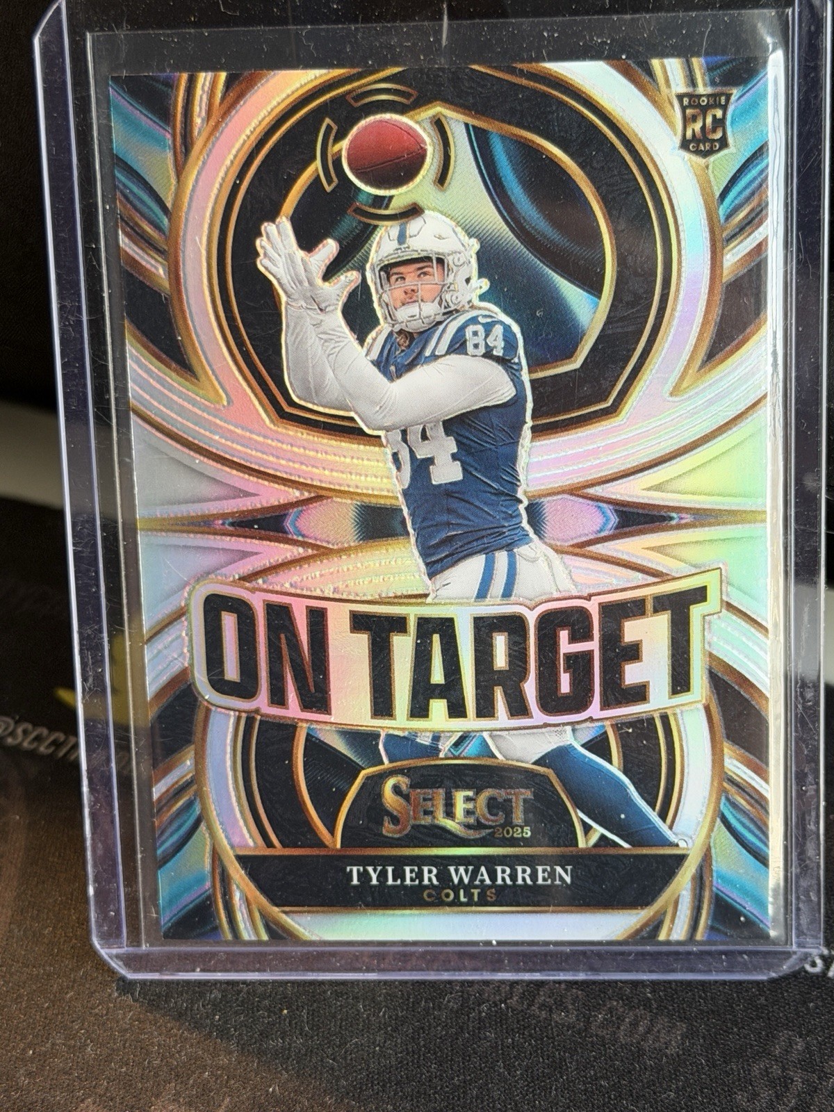2025 Panini Select On Target Silver Prizm #12 Tyler Warren Rookie RC A