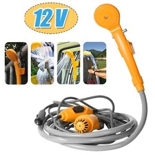 Portable Outdoor Camping Travel Shower Kit 12V Automobile Shower with Water Pump