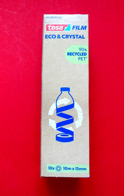 tesa tesafilm ECO & CRYSTAL 10 Rollen / 10mx15mm Klebefilm transparent Klebeband
