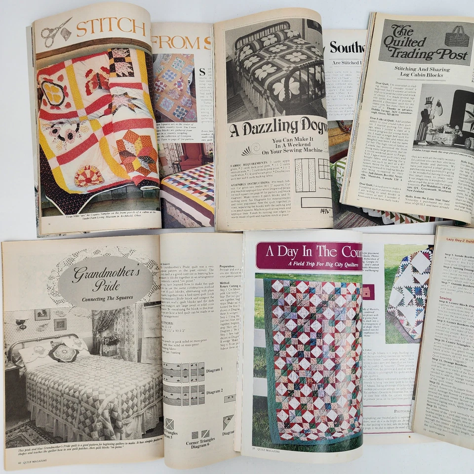 Lot of 8 Vtg 1990s QUILT & Country Quilts by Quilt Magazines Projects & Patterns - Image 4 of 4