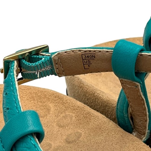 Women’s Vionic Nala Teal Toe Post Sandals Size 10.5 ? Studded Turquoise Thongs - Picture 9 of 12