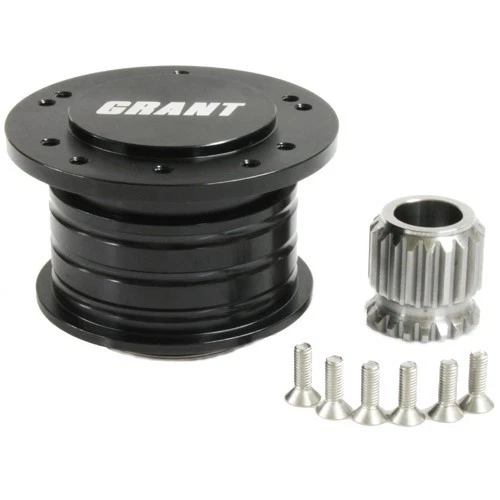 Kit de instalación de liberación rápida Polaris Ranger 5 y 6 pernos Grant negro Billet aluminio Foto 3 de 4