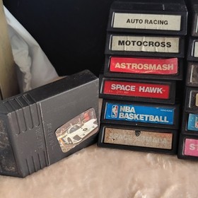 Mattel Intellivision Lot of 20 Hong Kong Game Cartridges Auto Racing Motocross