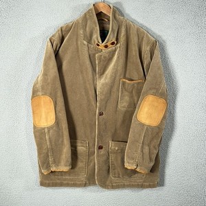 Veste de chasse homme vintage Orvis en toile cirée marron taille L