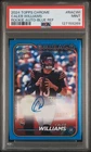2024 TOPPS CHROME AUTO VARIATIONS BLUE REFRACTOR CALEB WILLIAMS RC /150 PSA 9