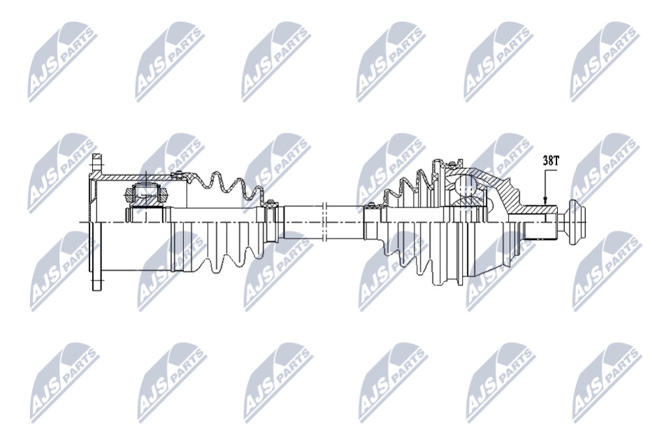 Original NTY Drive Shaft NPW-AU-071 For Audi - Image 6