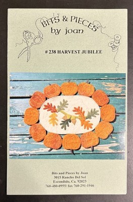 Harvest Jubilee #238 wool applique  pattern